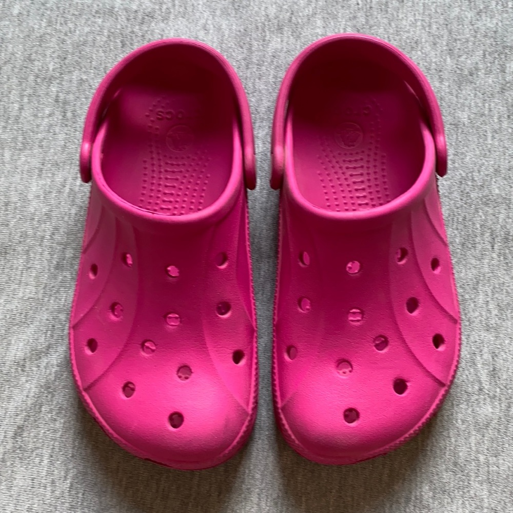 Hot pink Crocs